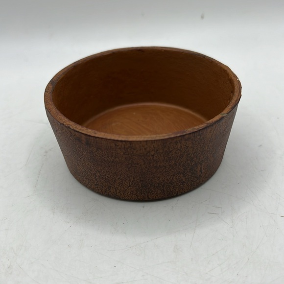 Vintage Round Clay Stone Trinket Jewelry Box Container Storage Art Decor - Picture 6 of 15